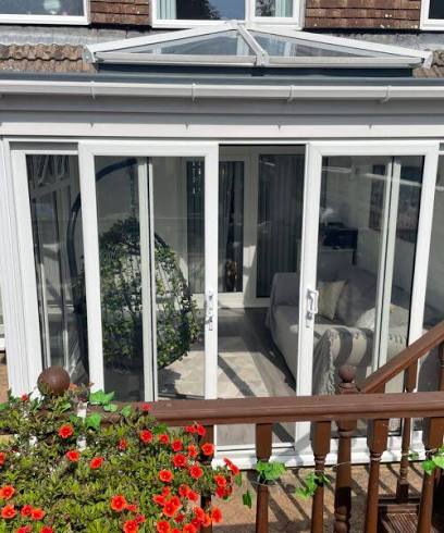 Casement windows hotel apartment exterior