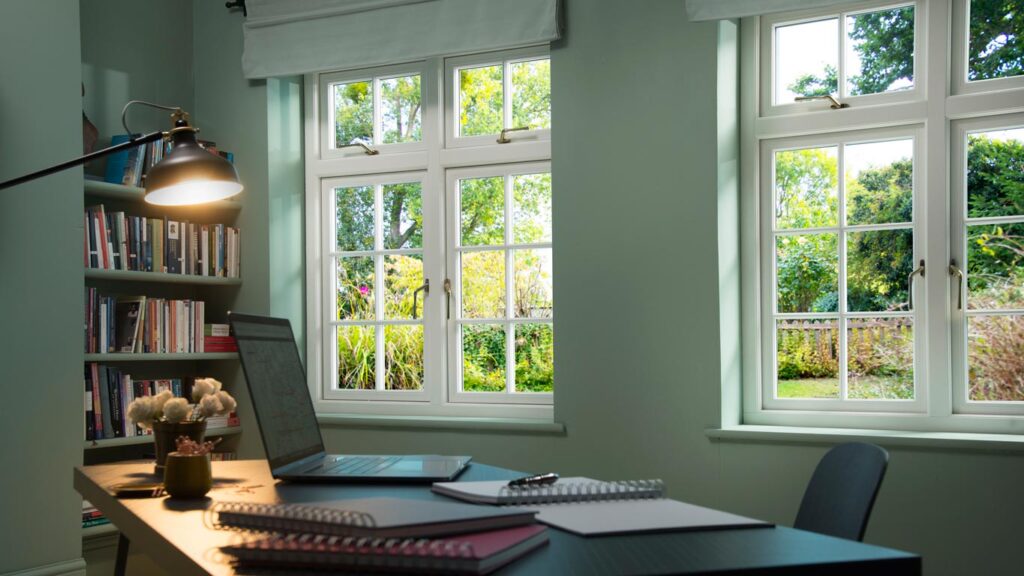 Casement windows office building commercial