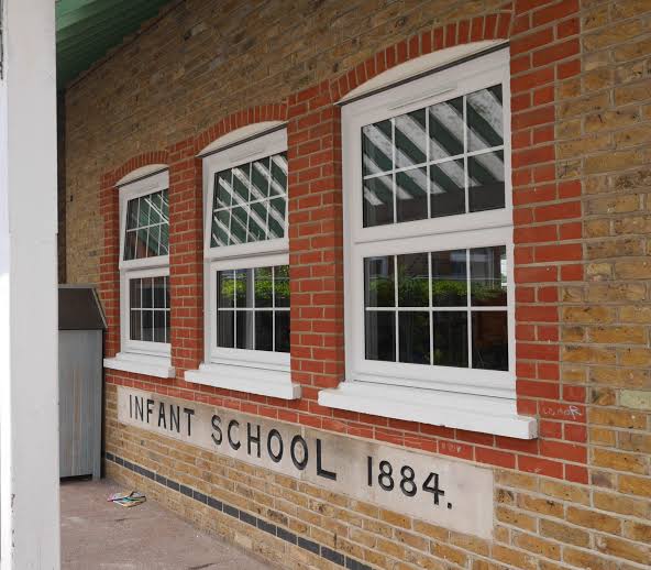 Casement windows school institution building
