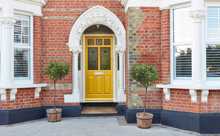 Traditional door period home exterior