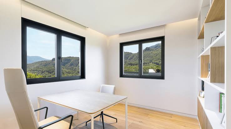Casement windows office building commercial