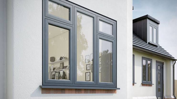 Aluminium window interior view