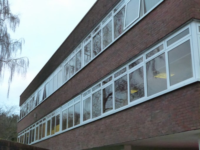 Casement windows school institution building