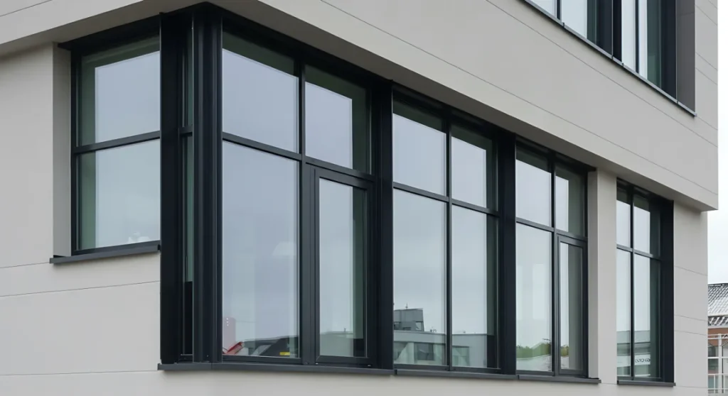 Casement windows office building commercial