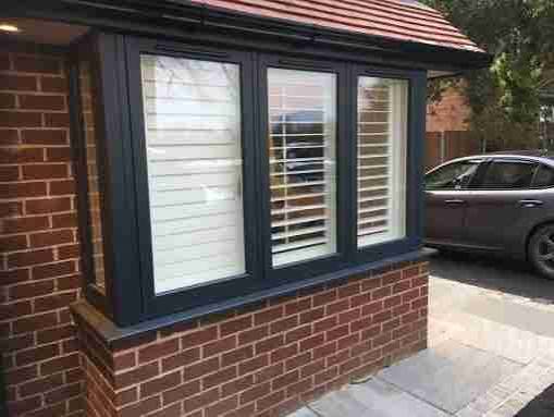 uPVC Flush Casement Window in Brick Wall