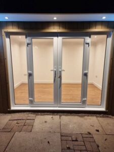 uPVC French doors detail